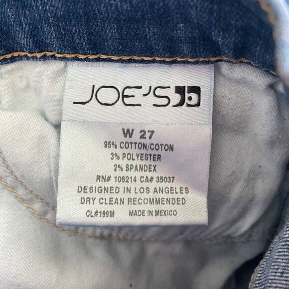 Joe's Jeans Denim Shorts Women 27 Blue Low Rise Cotton Allison Rolled Hem Shorts - Picture 7 of 8